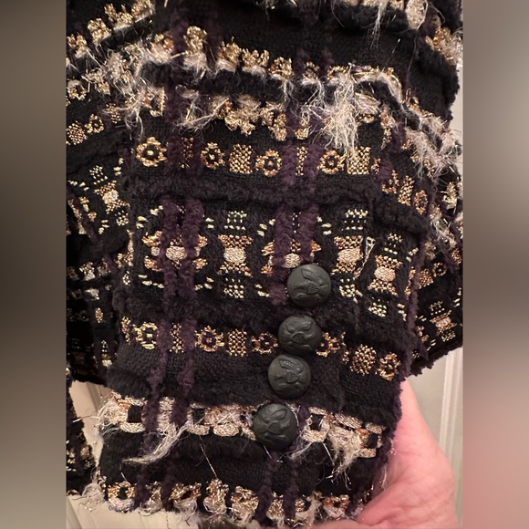 Smythe Metallic Boucle Jacket NWT sz8 - Picture 7 of 9